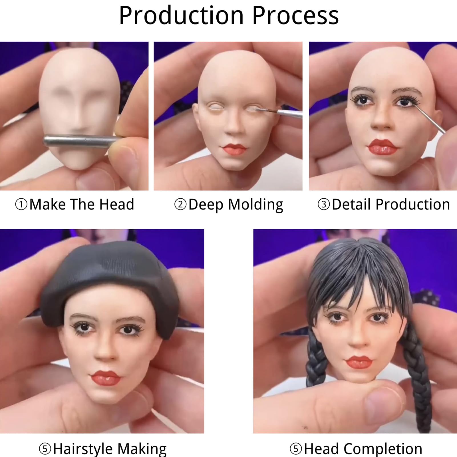 realistic bobblehead sculpture from photos