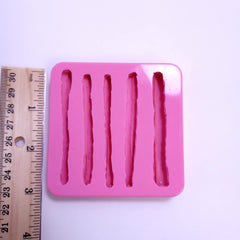 Handmade cinnamon silicone mold with flat back