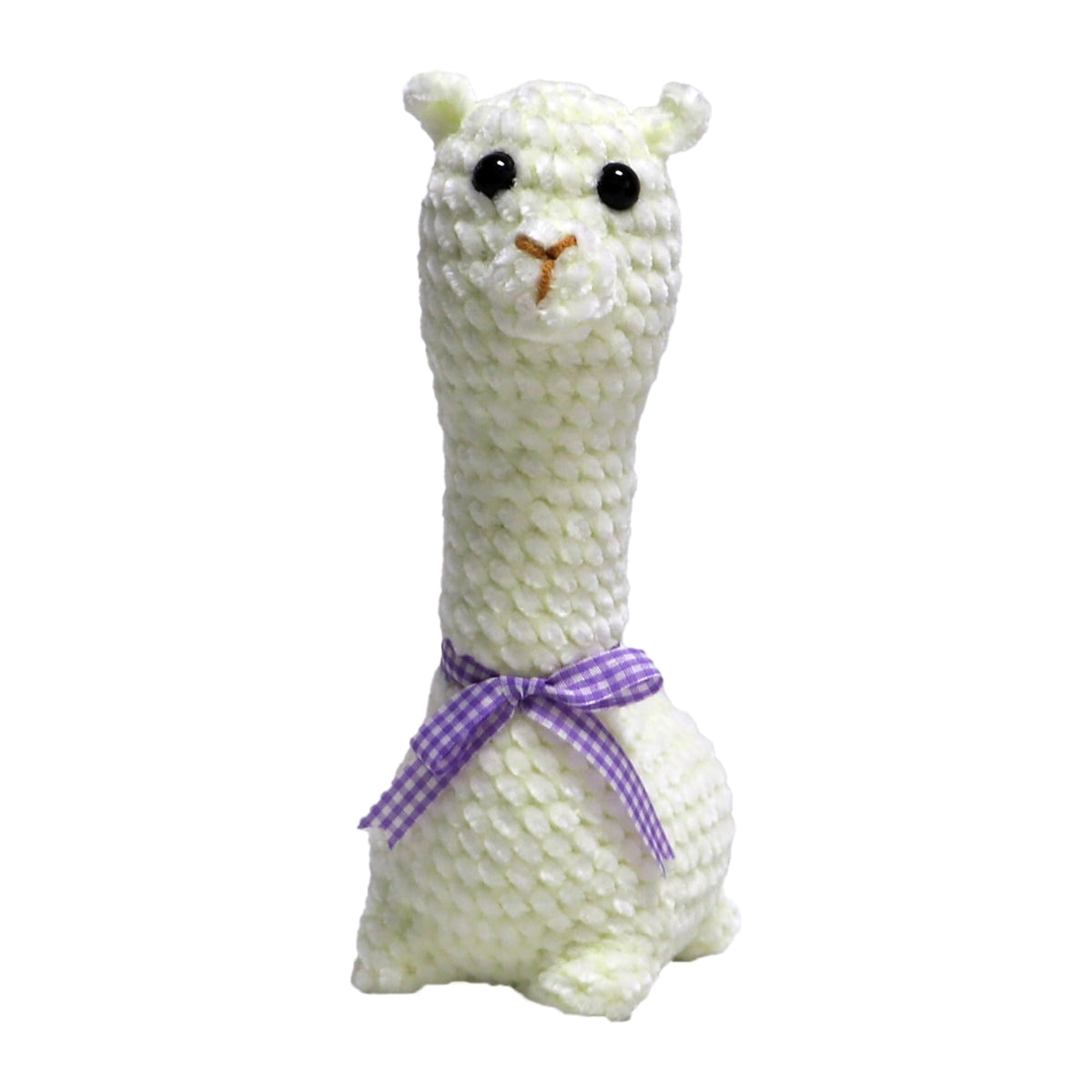 Handmade Crochet Alpaca Plush 8-Inch white color