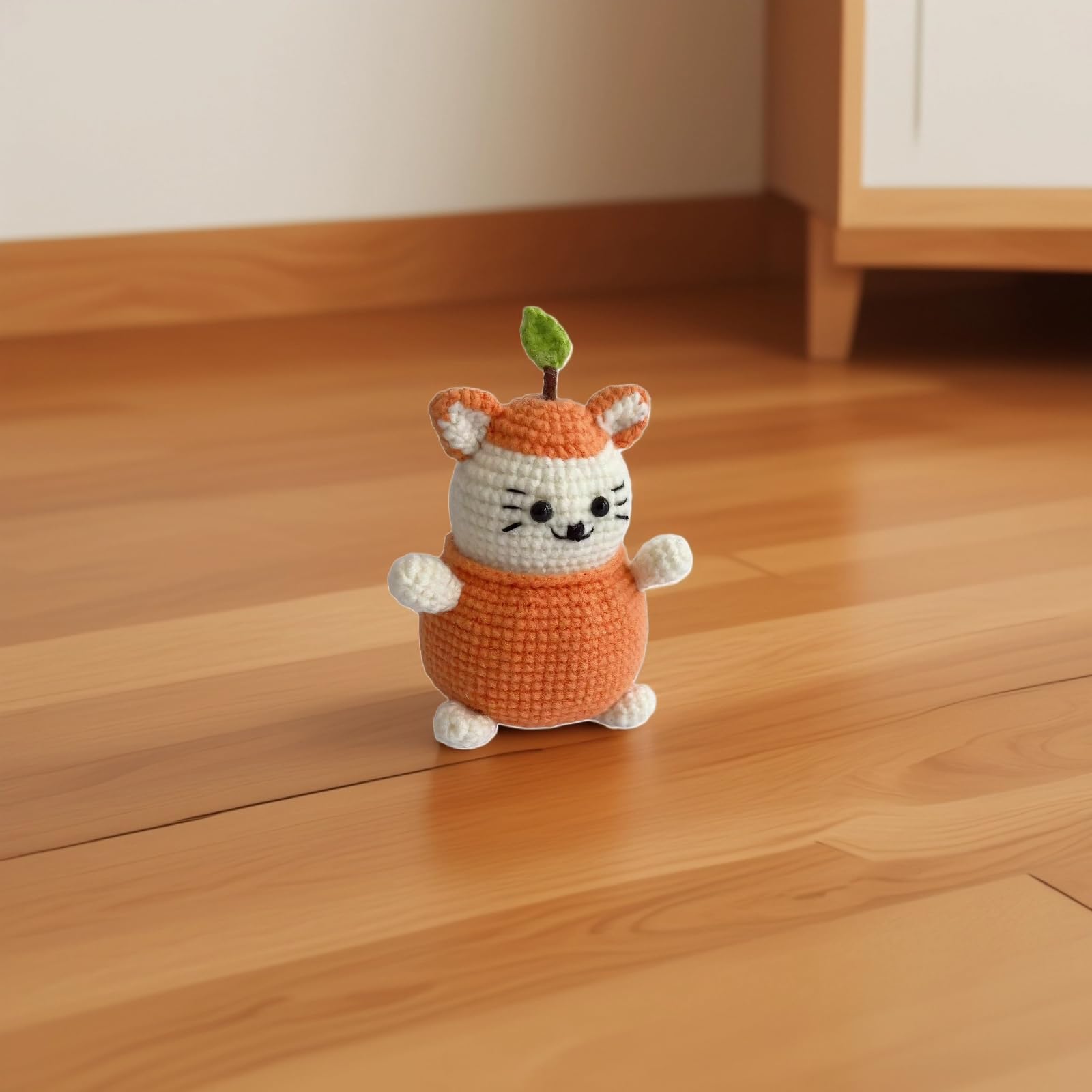 Handmade crochet cat doll suitable for teens and adults