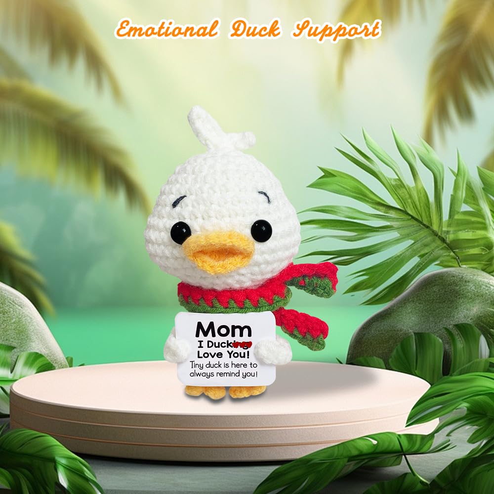 handmade crochet duck for mom home decor