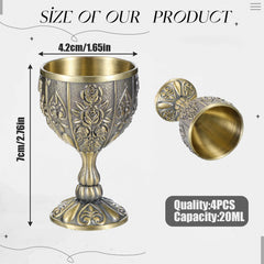 handmade medieval goblet chalice four pieces