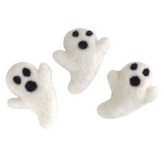 Handmade Matthew and Mae Halloween Ghost Felt Shapes 3x2 display image
