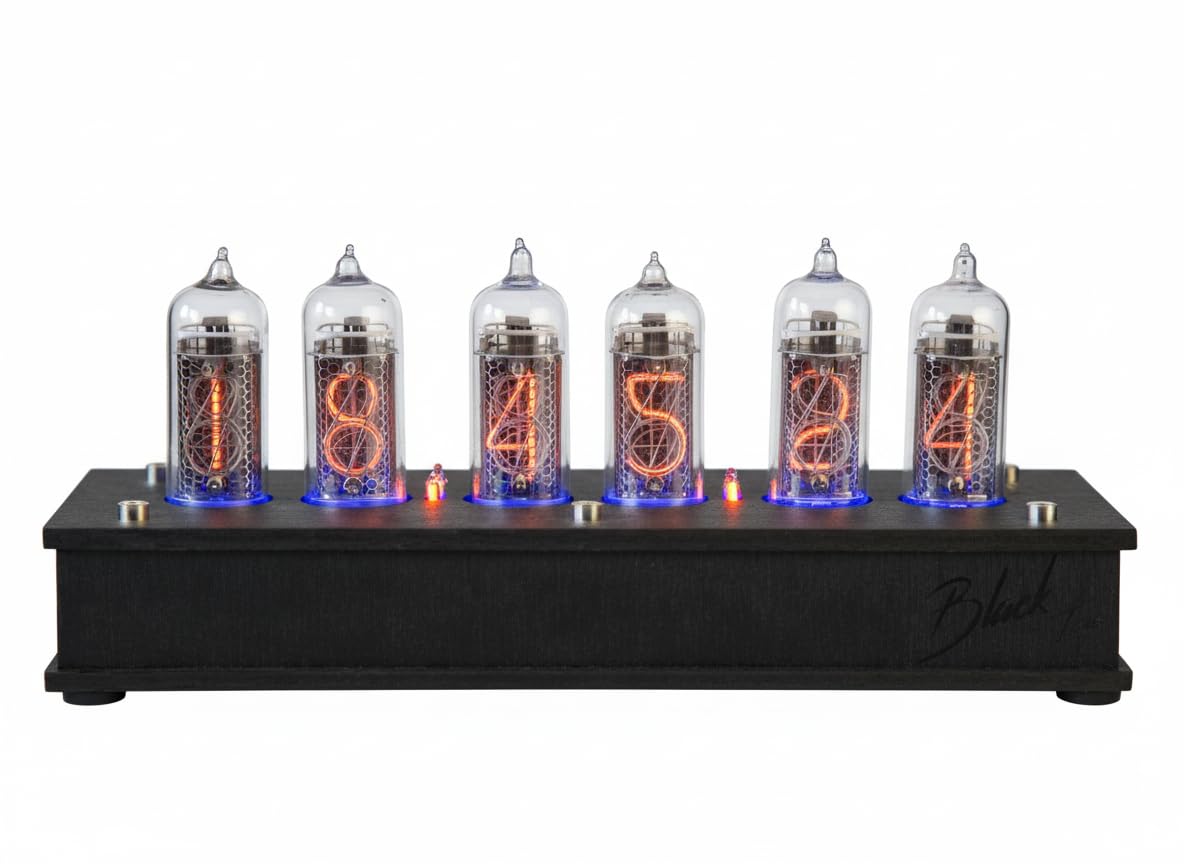 Handmade Nixie Tube Clock 6X IN-14 Ukraine blue backlight
