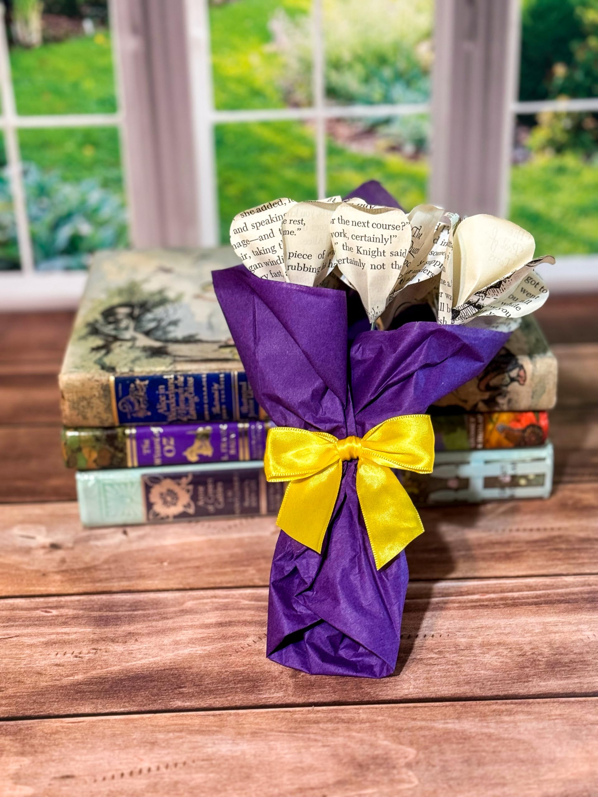 Handmade paper roses by mother-daughter team USA