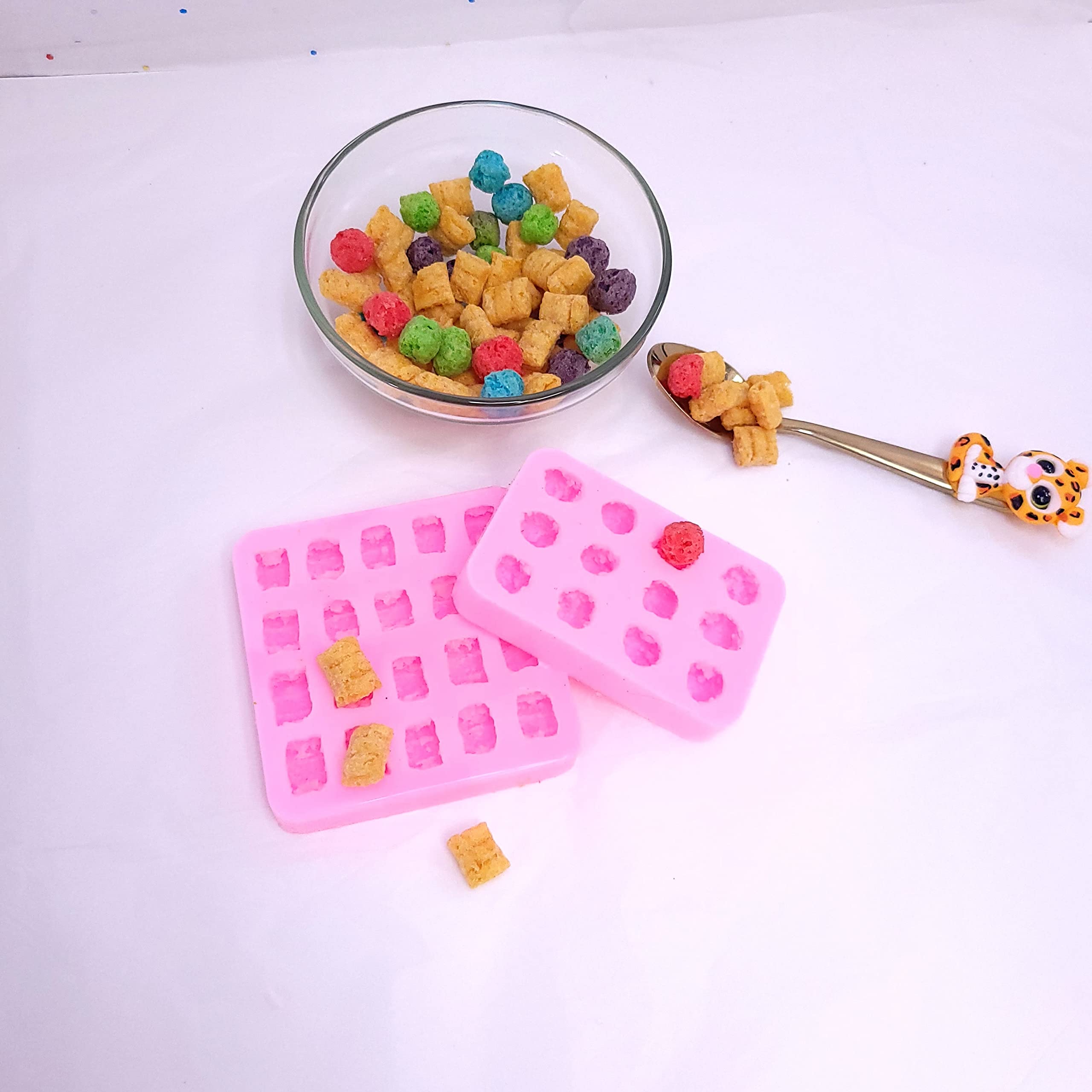 Flat back cereal mold suitable for resin