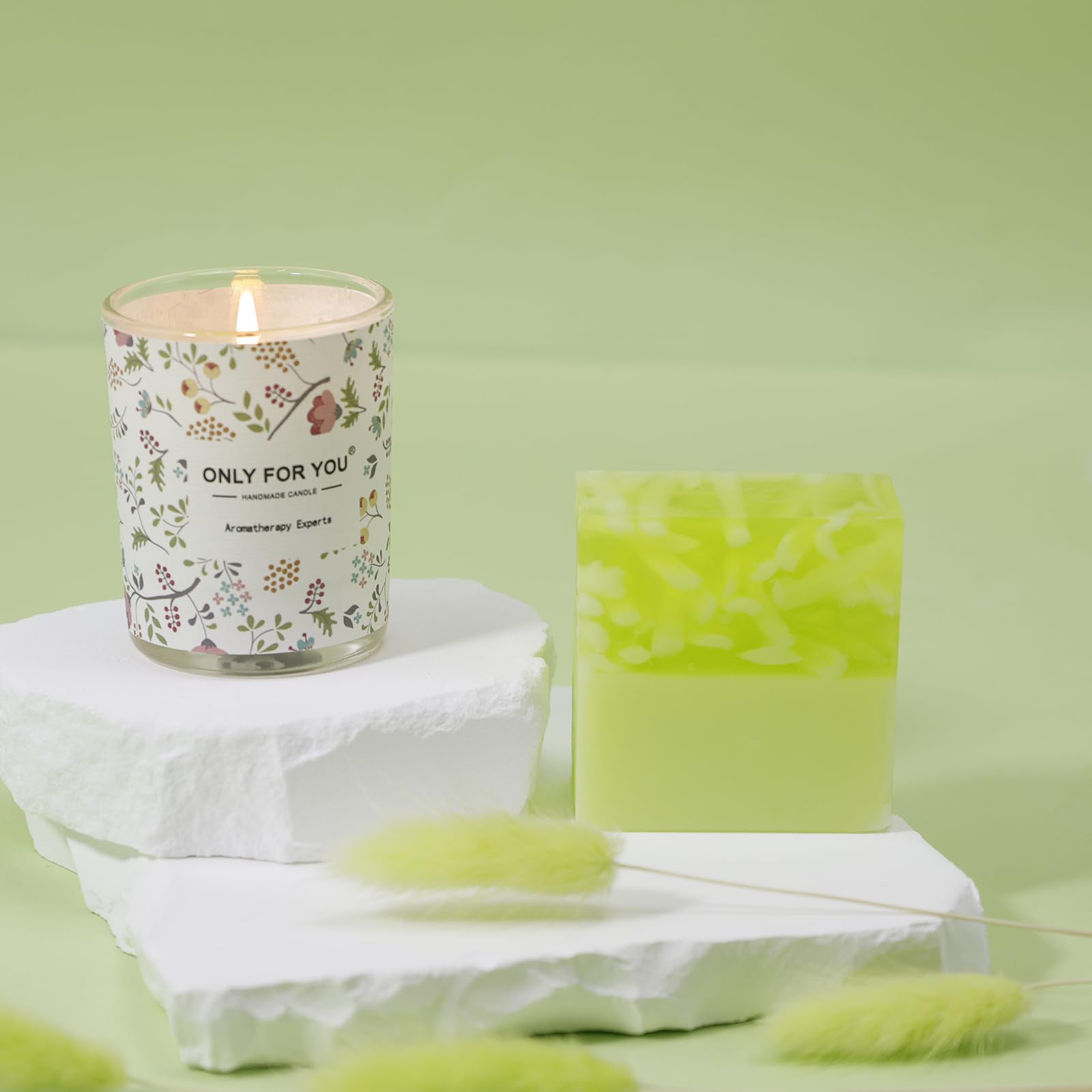 Handmade soap included in gift set