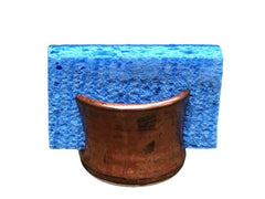 Handmade sponge holder sink caddy copper stoneware