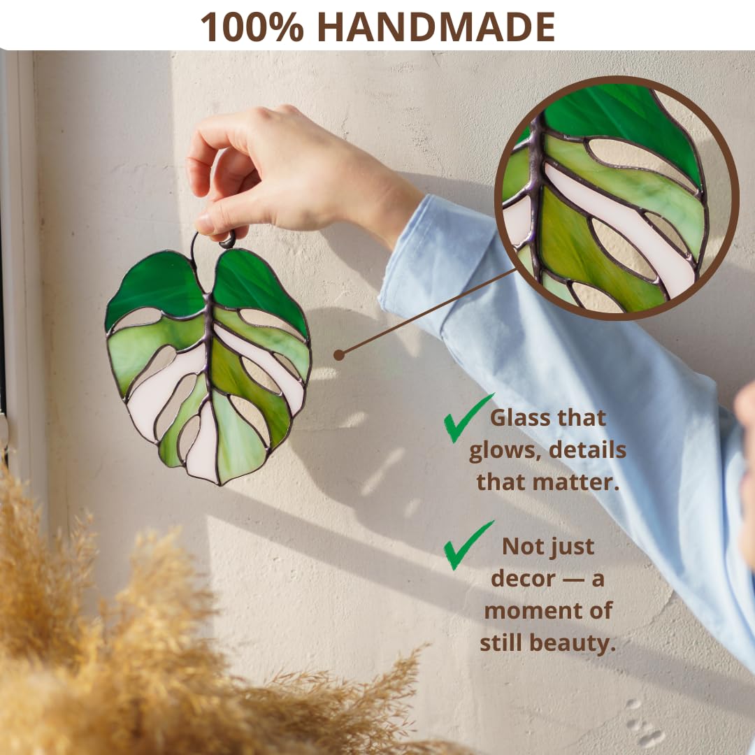 Handmade suncatcher with copper foil technique