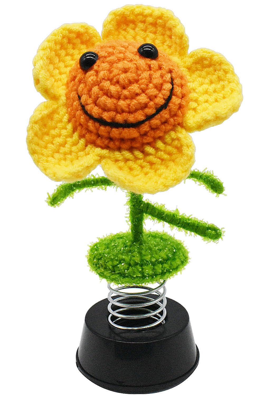 Handmade sunflower gift for women suitable for car dashboard decor and home office decoration