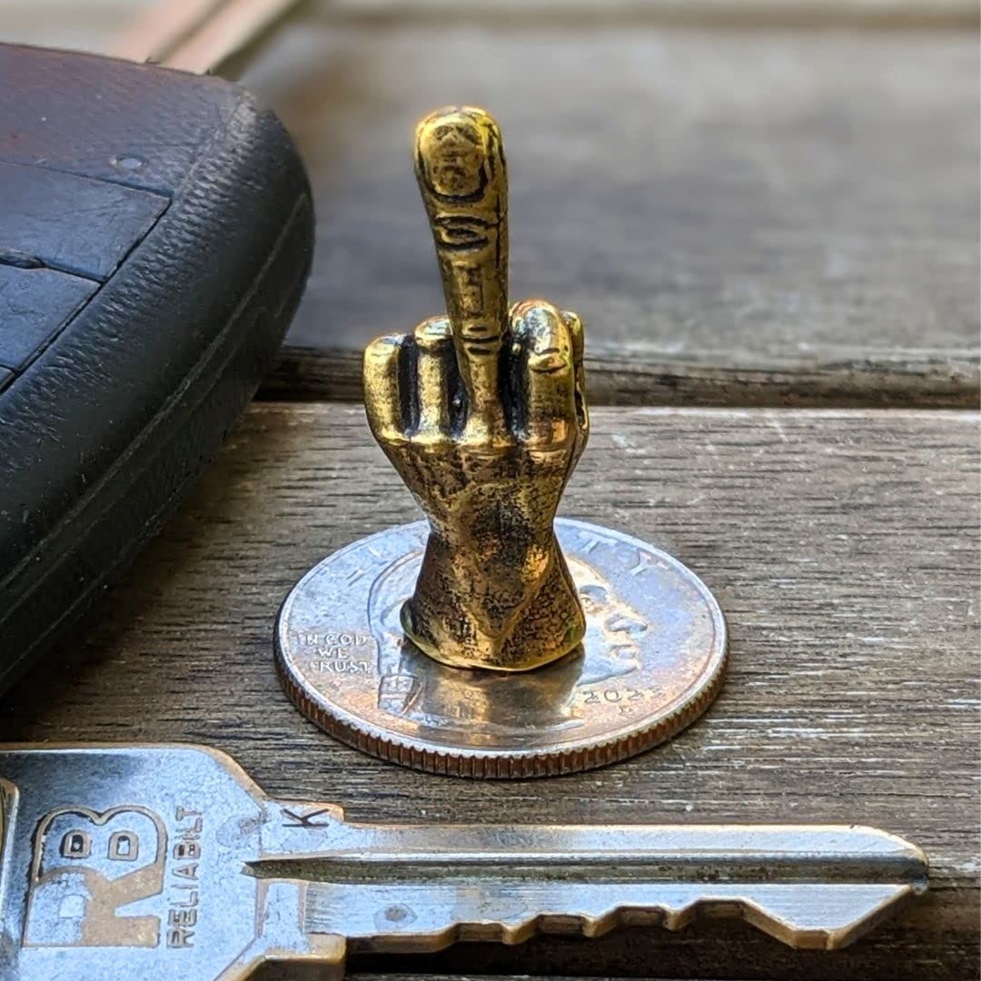 Intricate middle finger design figurine