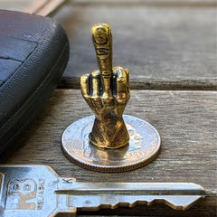 Intricate middle finger design figurine