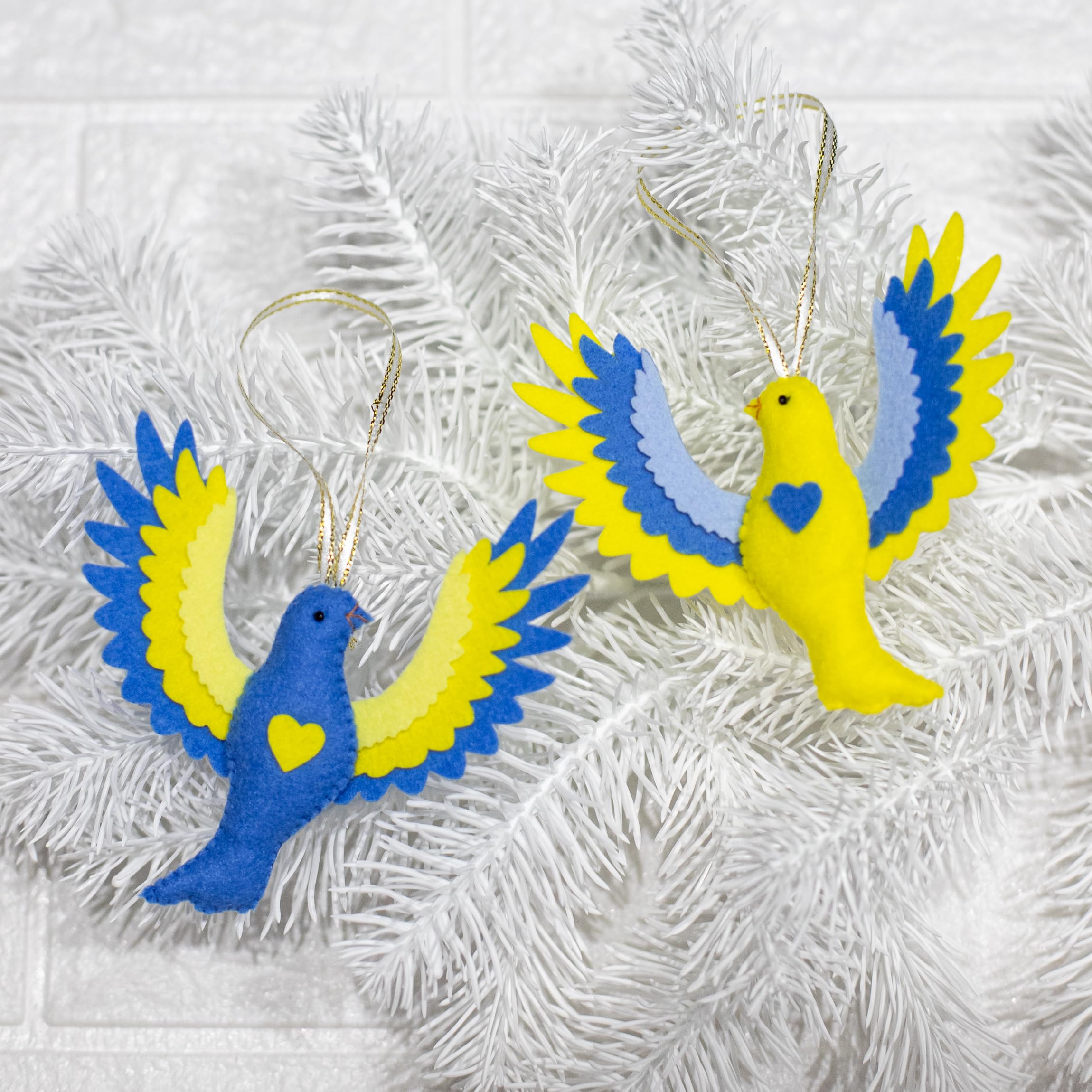 Handmade Ukraine ornament with embroidered details