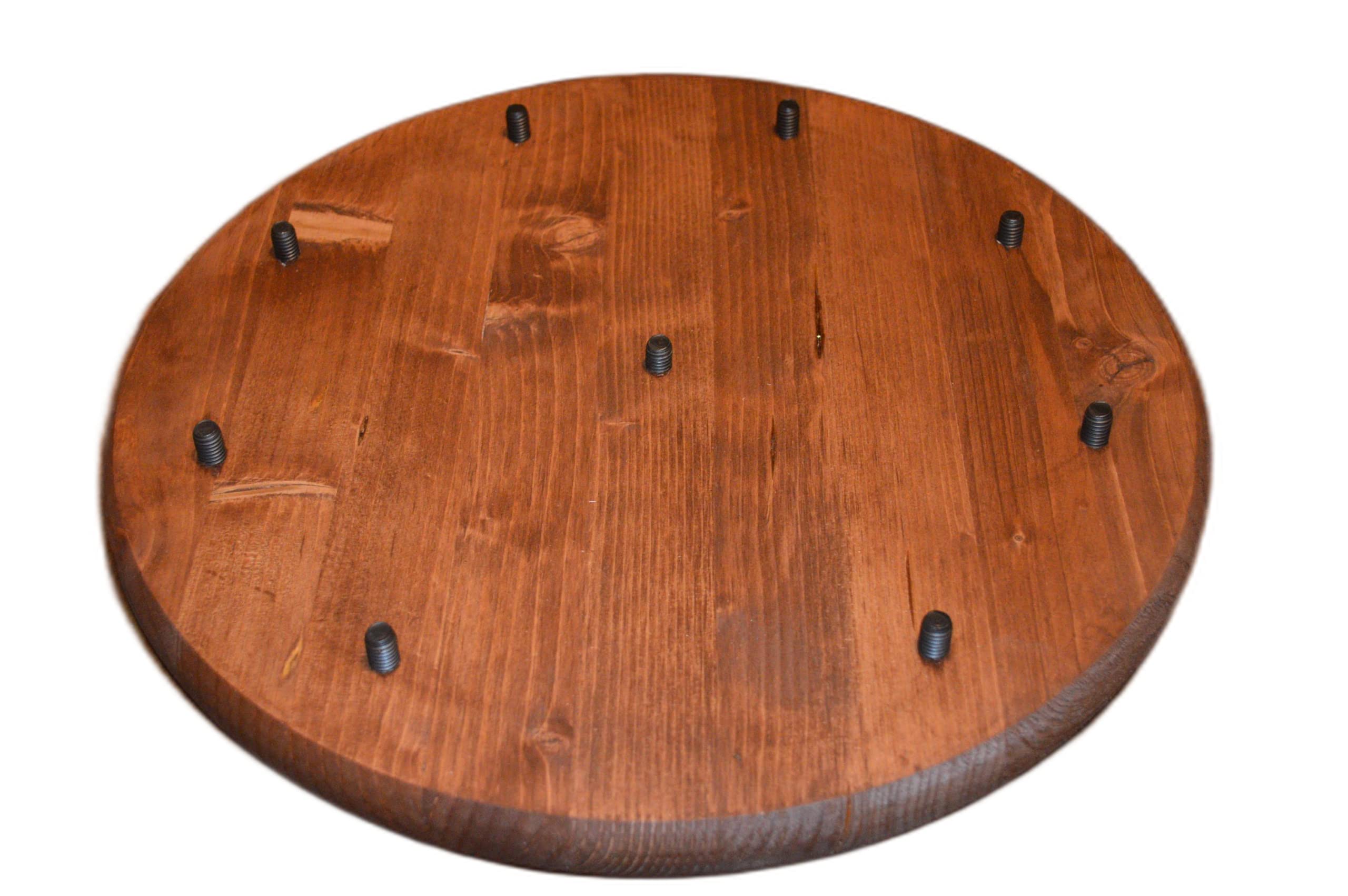 American Pine wood beer tap display for 9 taps