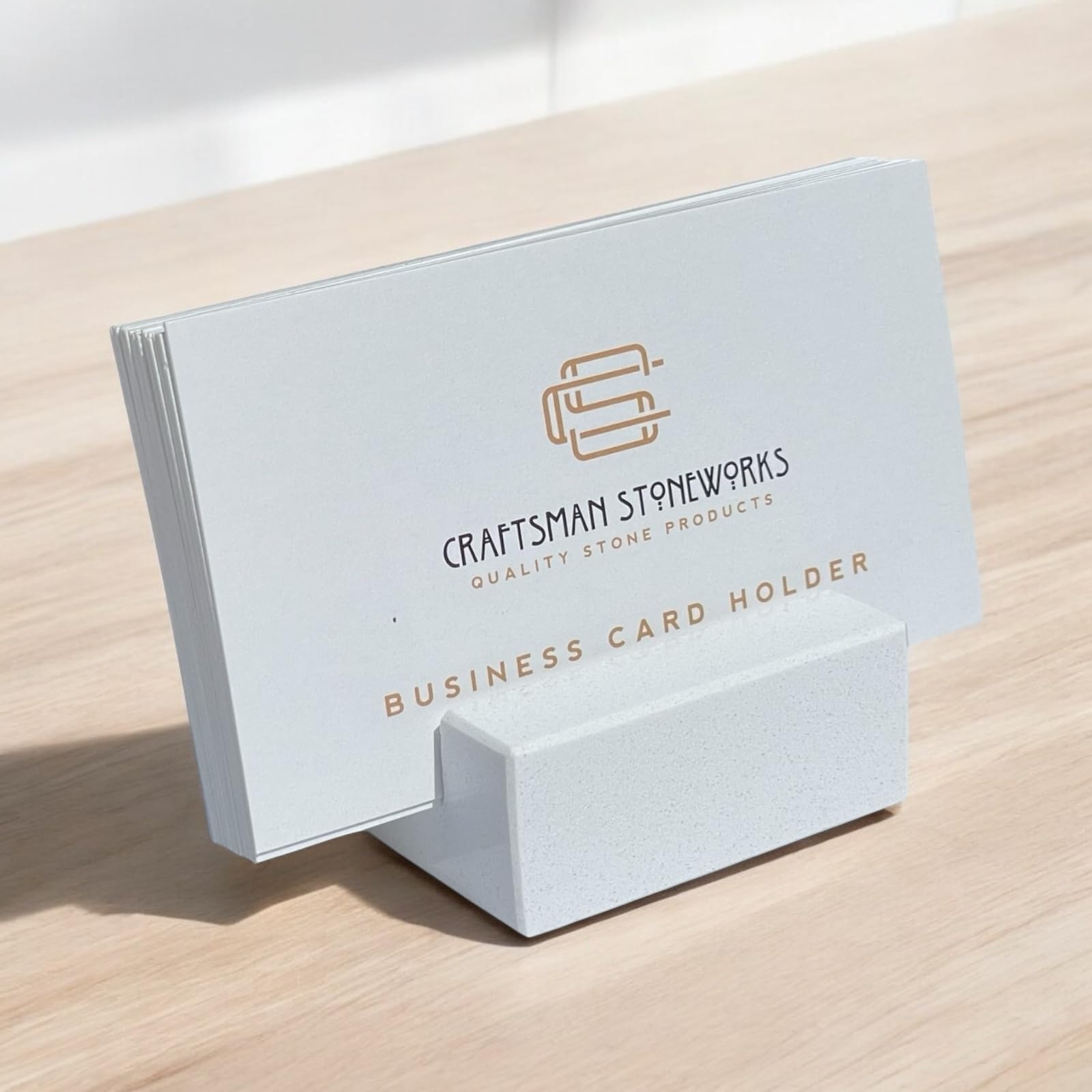 Holds 15-20 cards depending on stock thickness