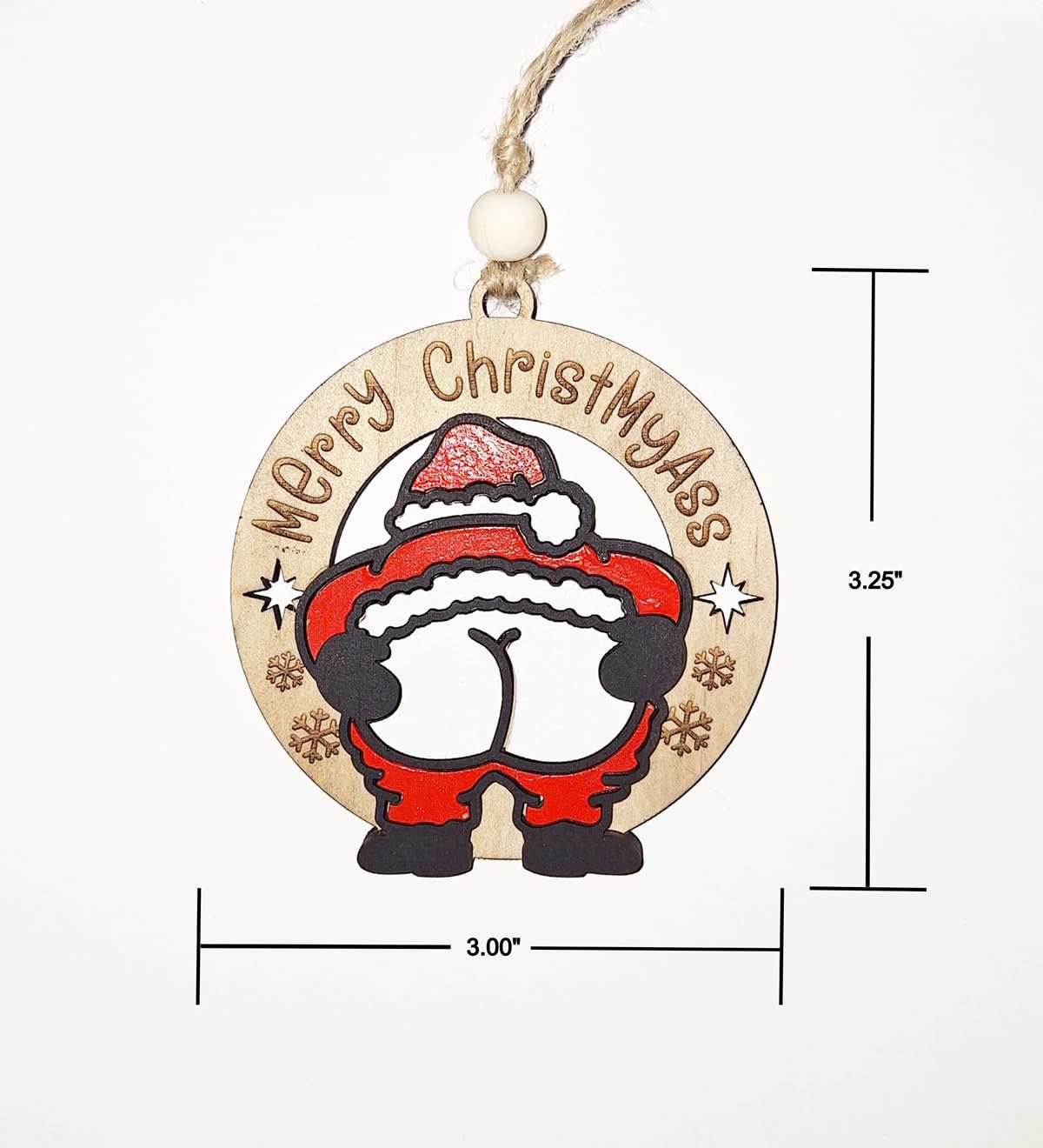 3 inch ornament handmade in USA for holiday decor