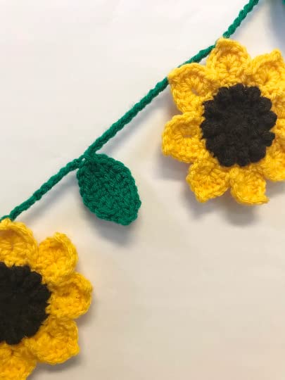 Acrylic yarn handmade in USA garland crochet decor
