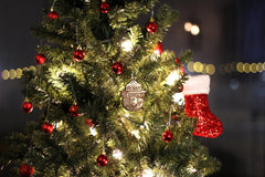 Birch wood ornament handmade in USA for durability and light weight