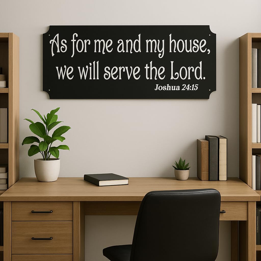 Handmade in the USA religious sign by Sea Biscuit Metal Designs
