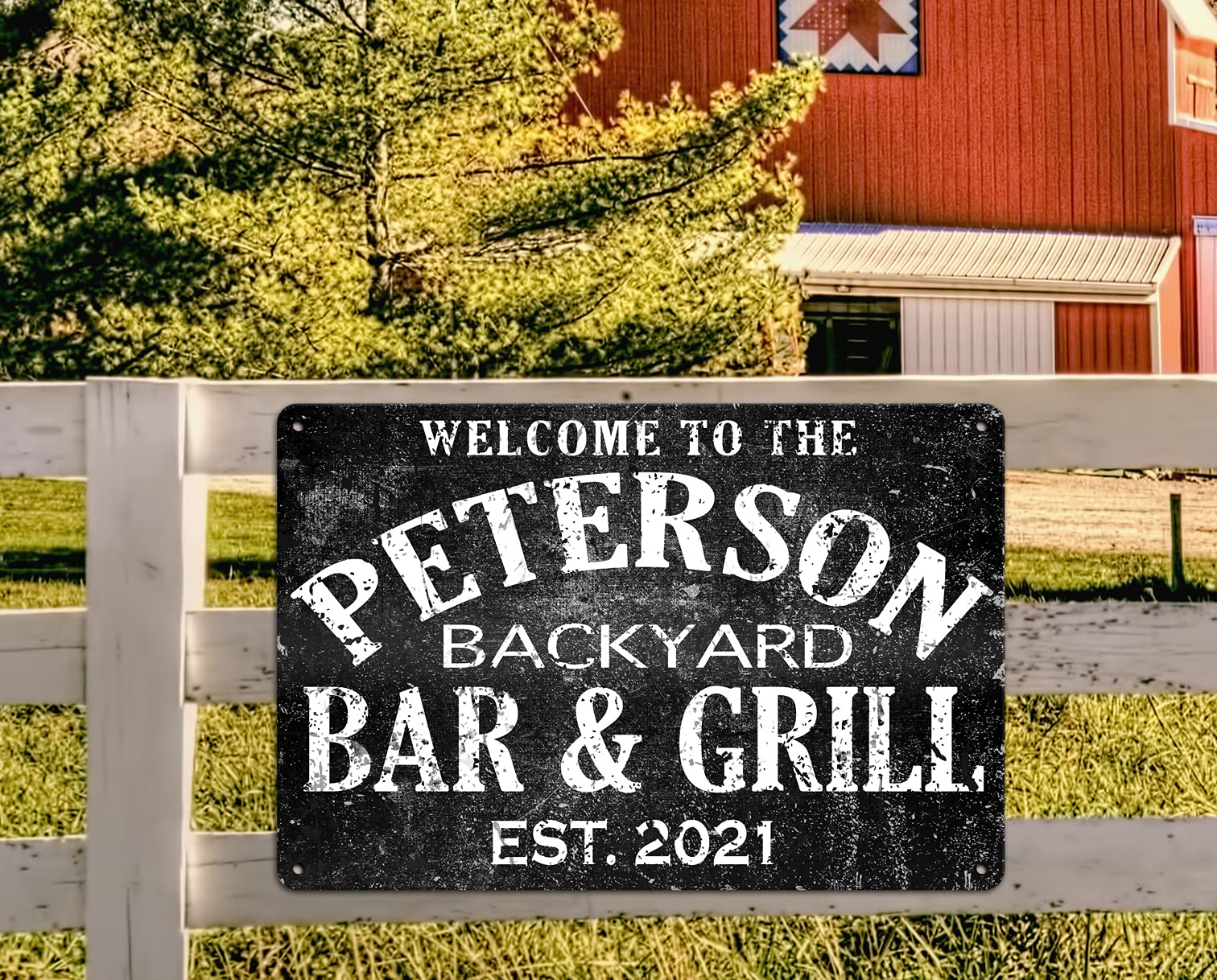 12x18 sign with four corner mounting holes