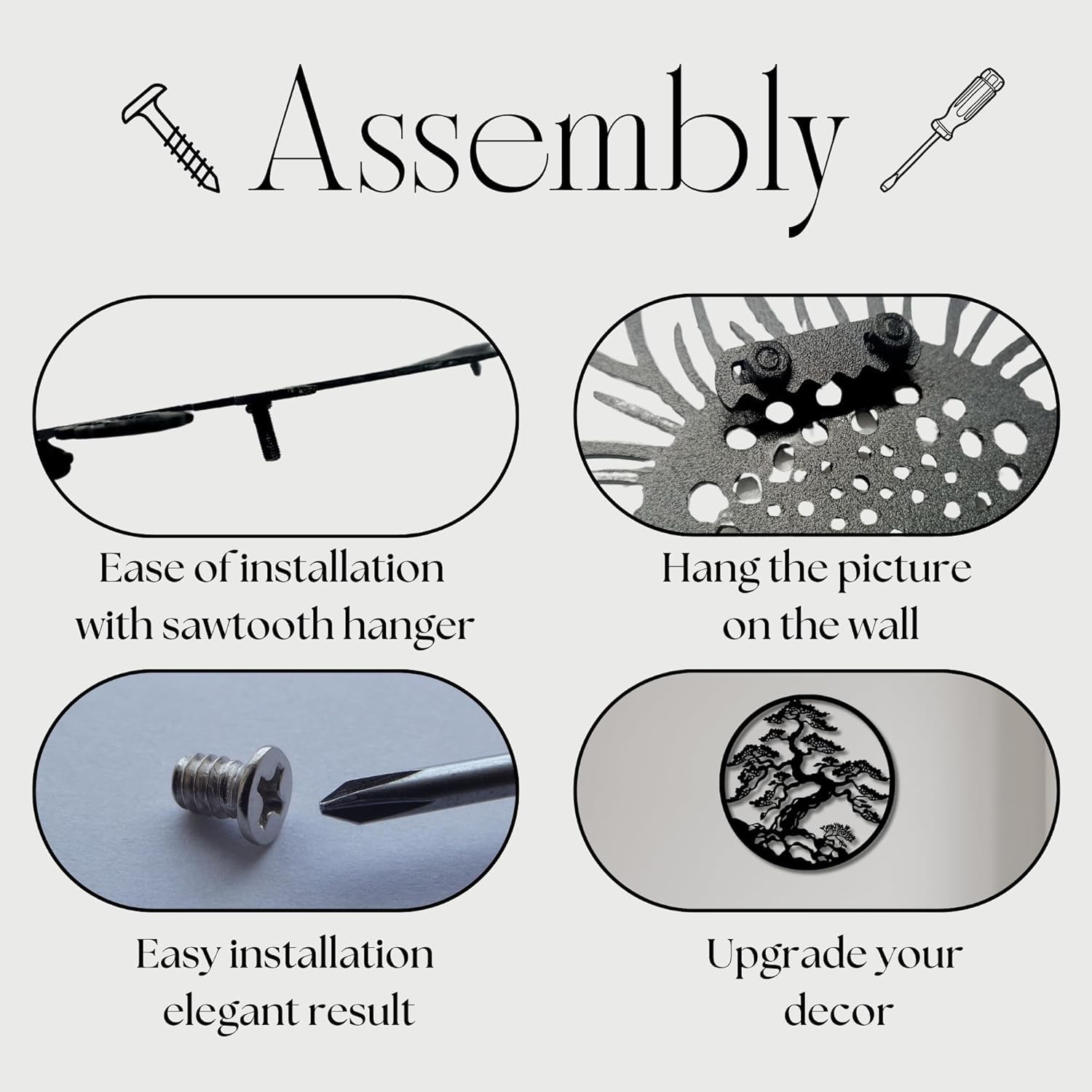 Premium metal wall decor suitable for indoor and outdoor spaces
