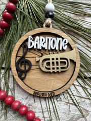 Handpainted 2-layer wood ornament