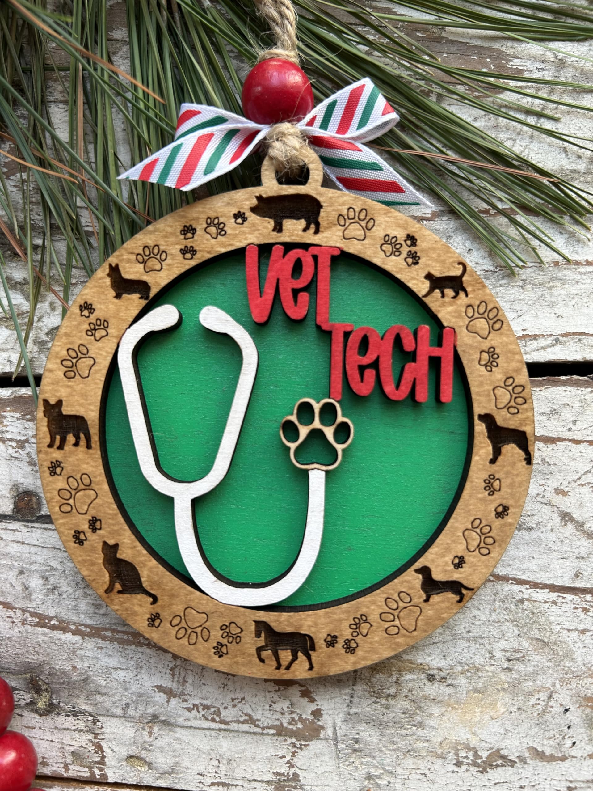 Includes beads ribbon and twine for hanging ornament