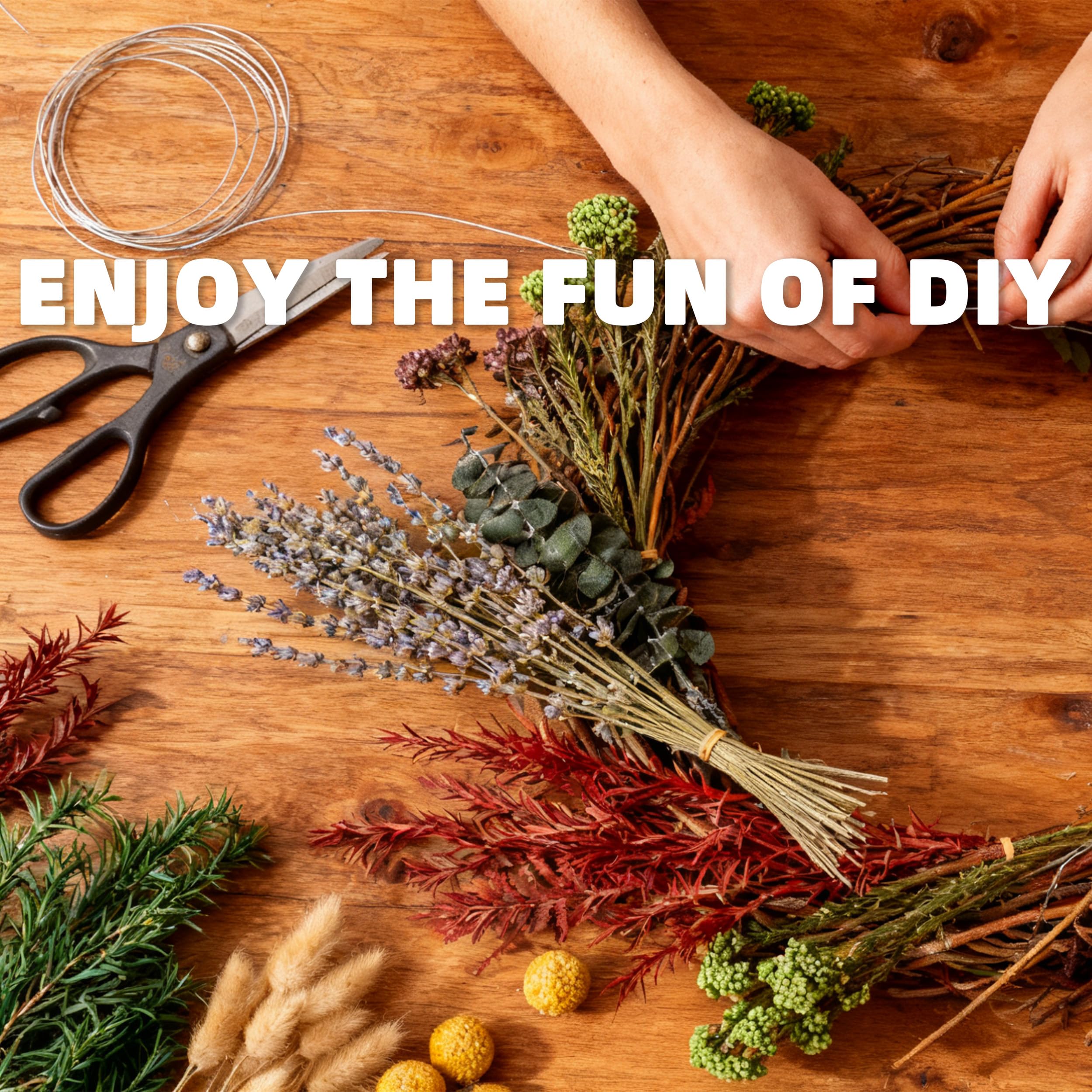 dried flower kit for home office and wedding decor