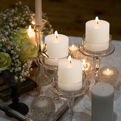 Smokeless burn pillar candles with cotton wick for clean burn