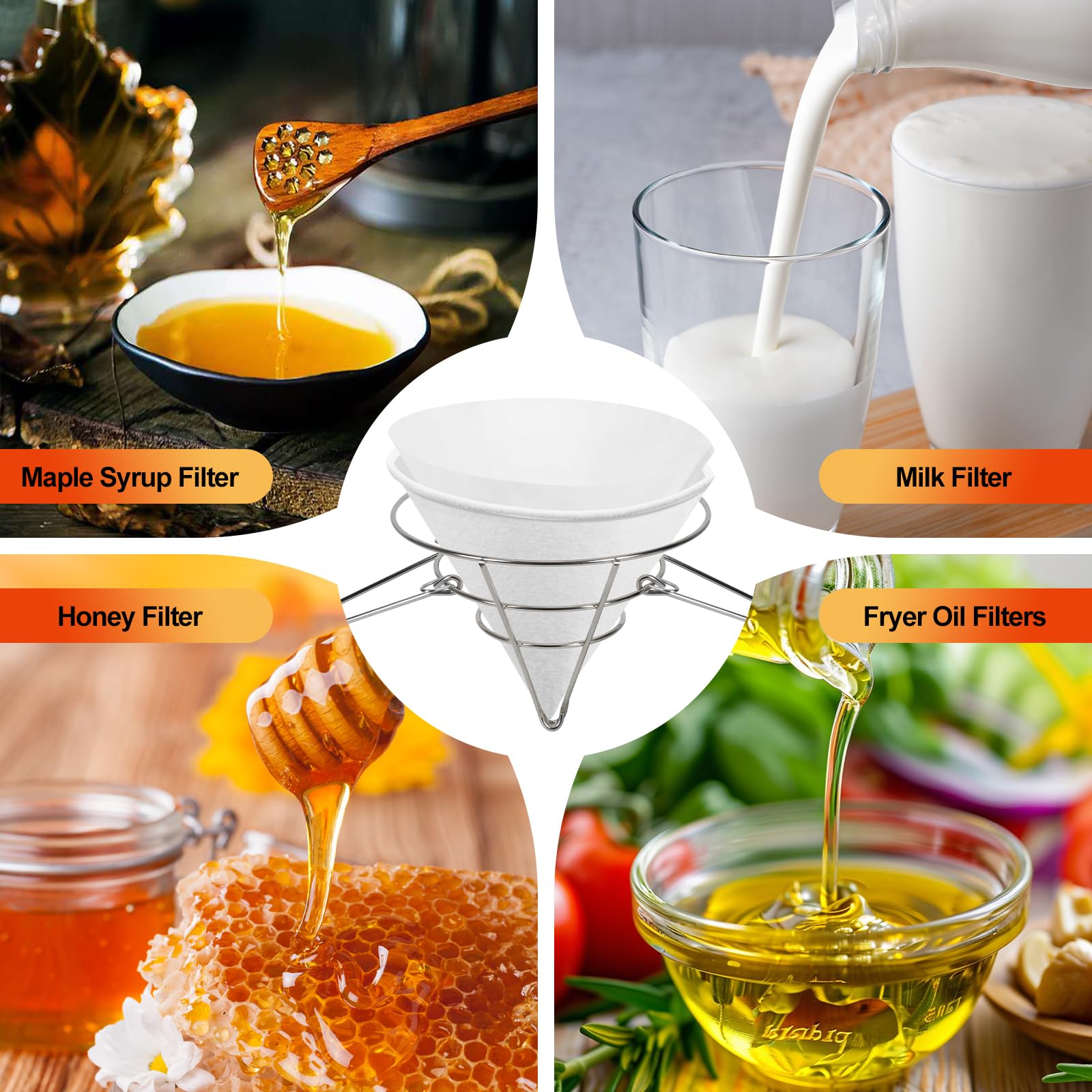 Complete maple syrup filter kit for home use