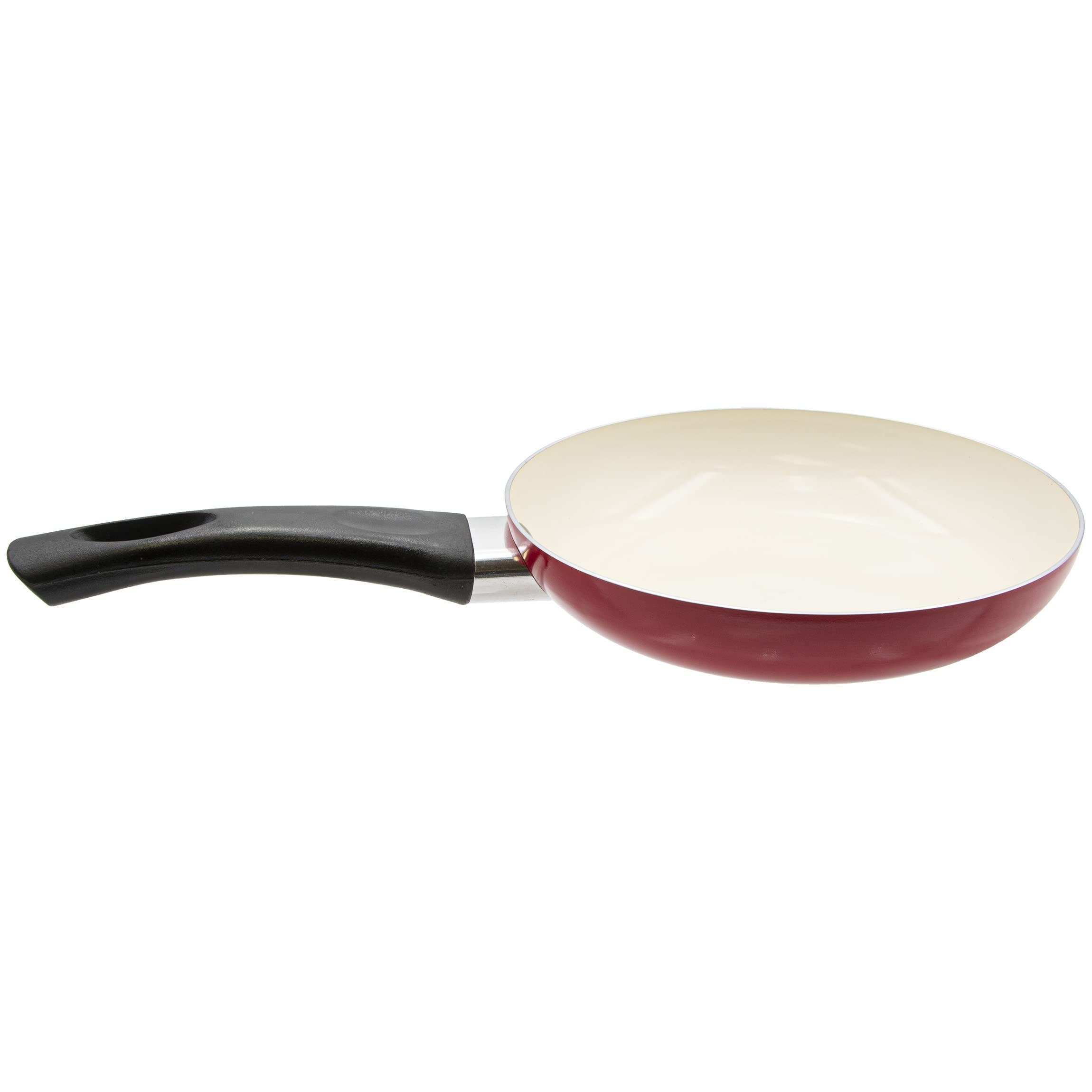 Handy Gourmet ceramic nonstick 7 inch fry pan in red