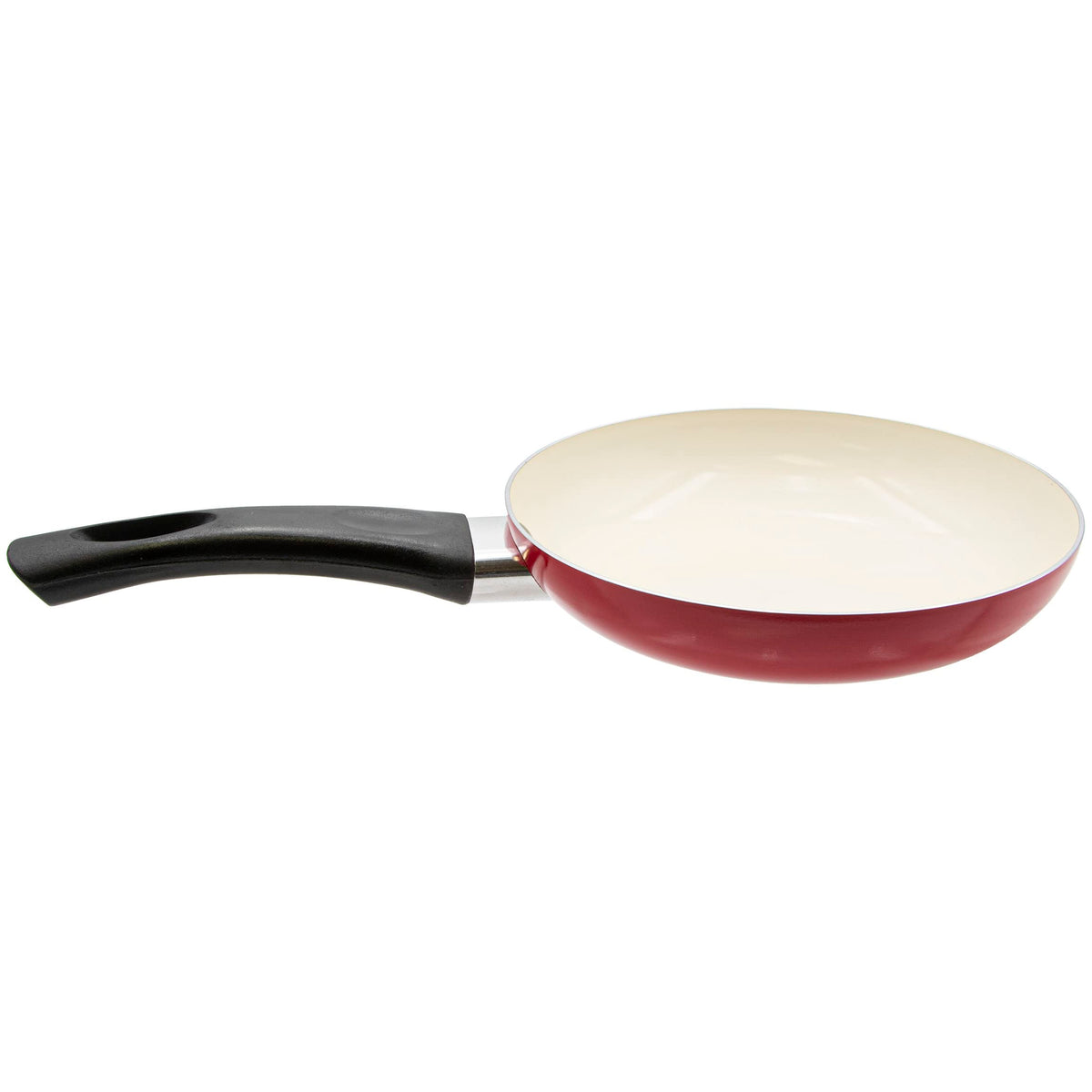 Handy Gourmet ceramic nonstick 7 inch fry pan in red