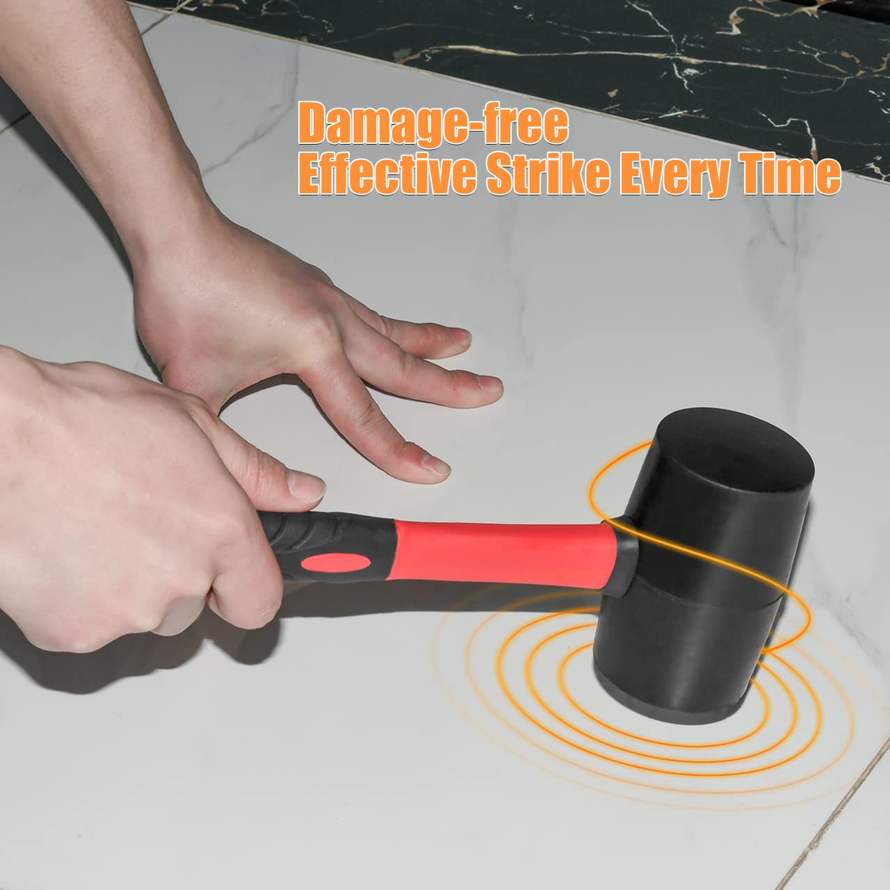 Hang hole for storage on ZUZUAN rubber mallet set