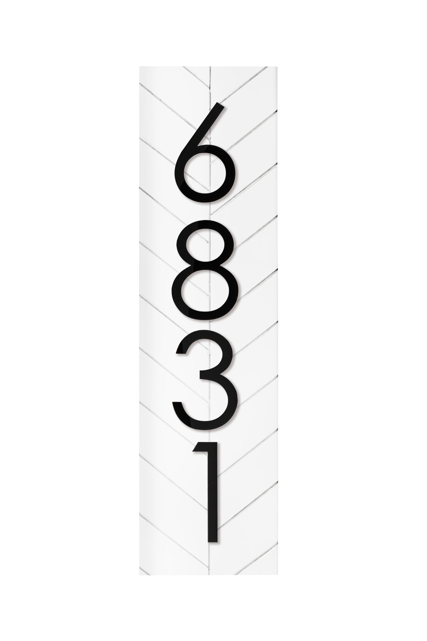 Hangers included for mounting the address plaque