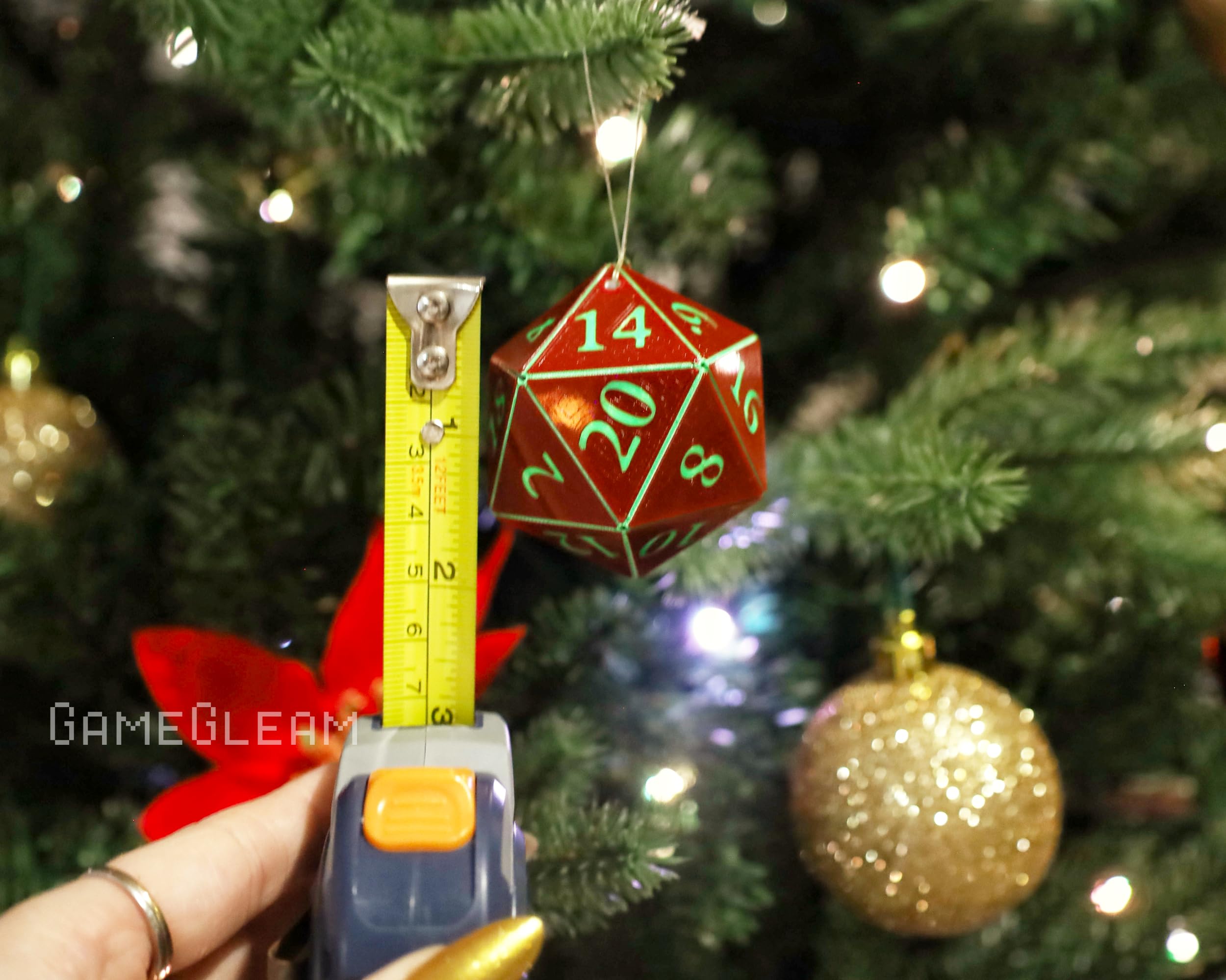 Hanging DND charm d20 dodecahedron