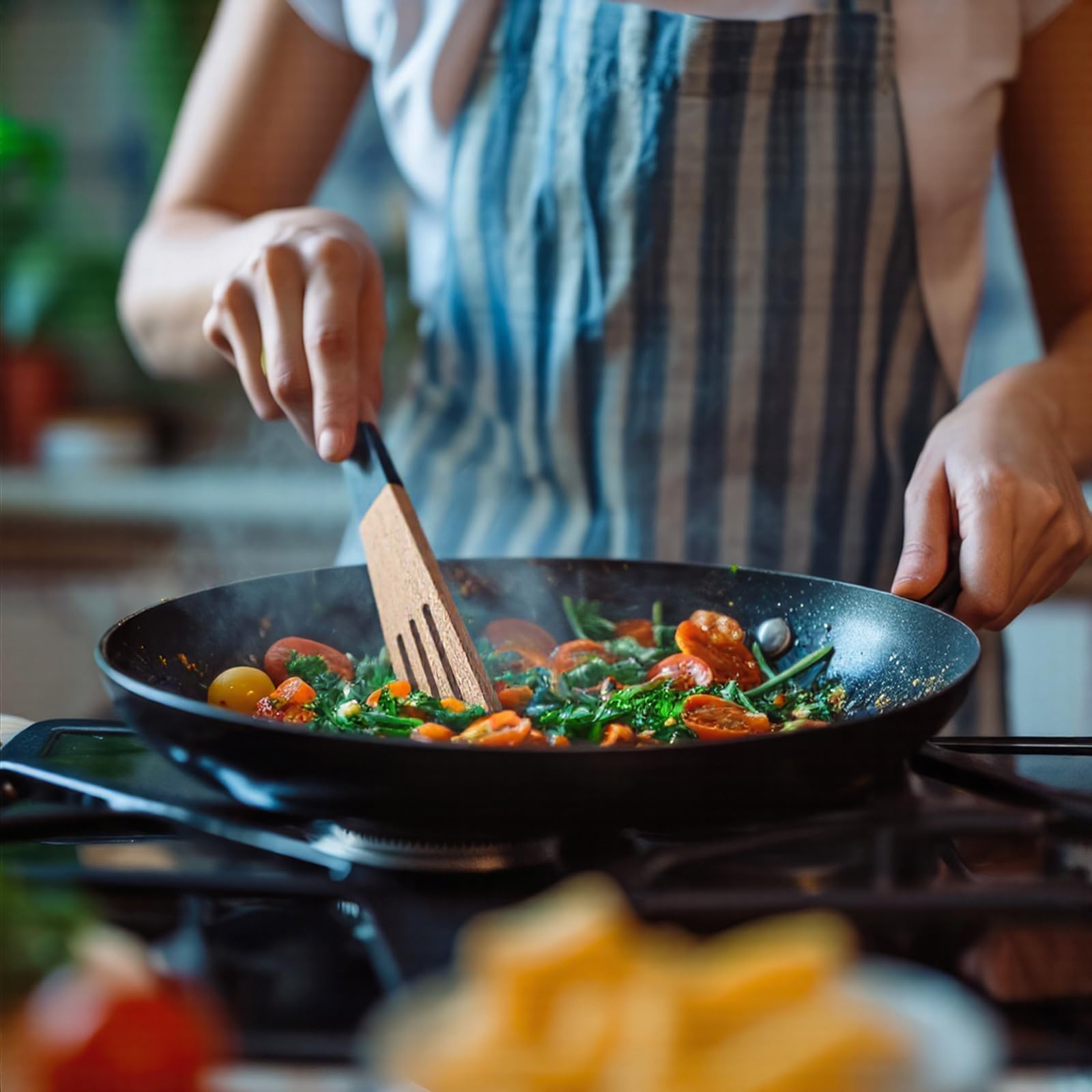 Spatula with hanging hole for easy storage