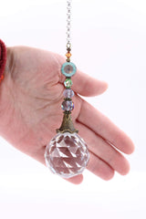 Crystal sun catcher hanging length 17 inches