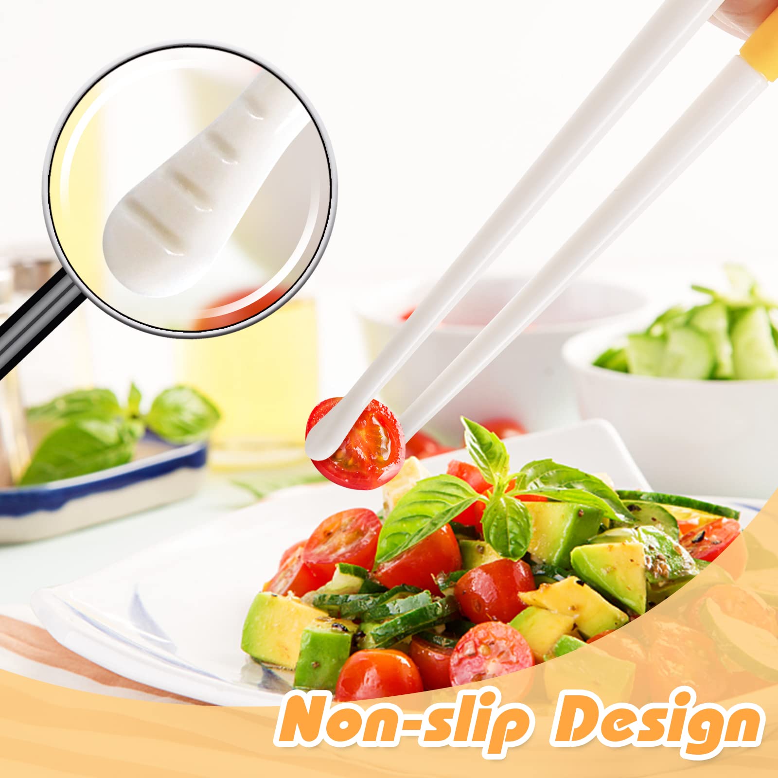 Food-grade ABS and silicone construction chopsticks image