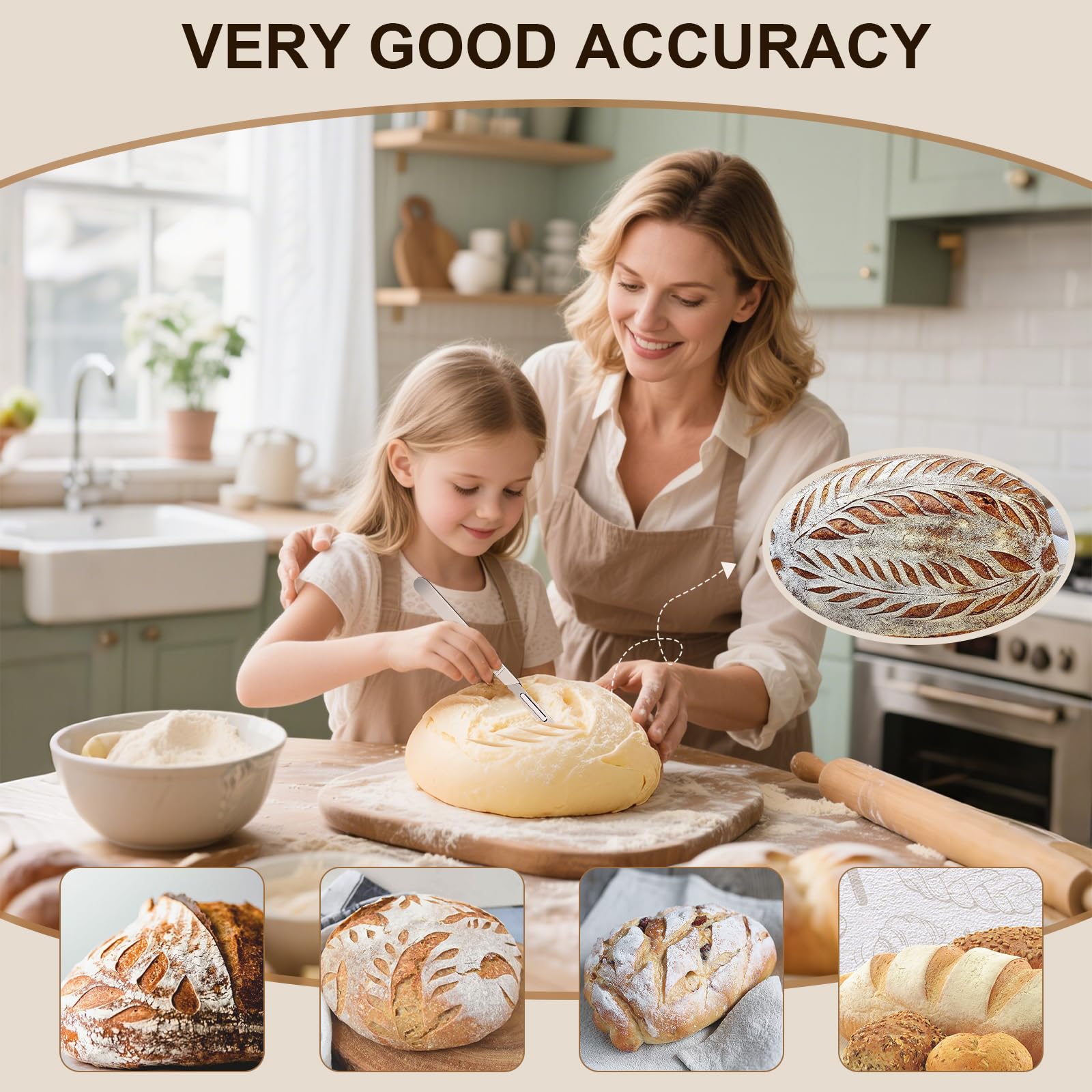 HAOIOKSC bread lame ergonomic long-handle design