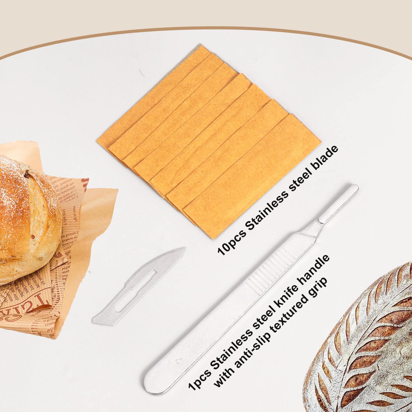 HAOIOKSC durability stainless steel blades bread lame