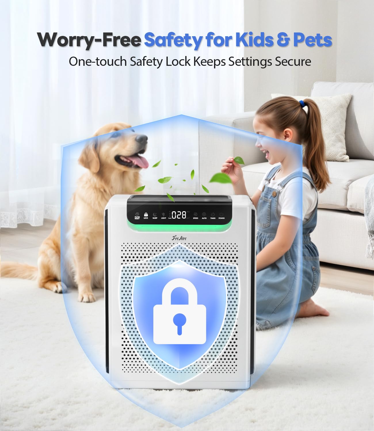 HAP607 large room white air purifier 2600 ft2