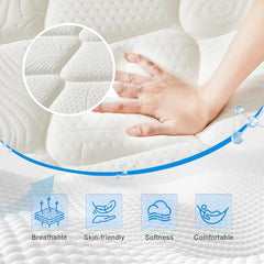 Pocket springs mattress by Happiland for support