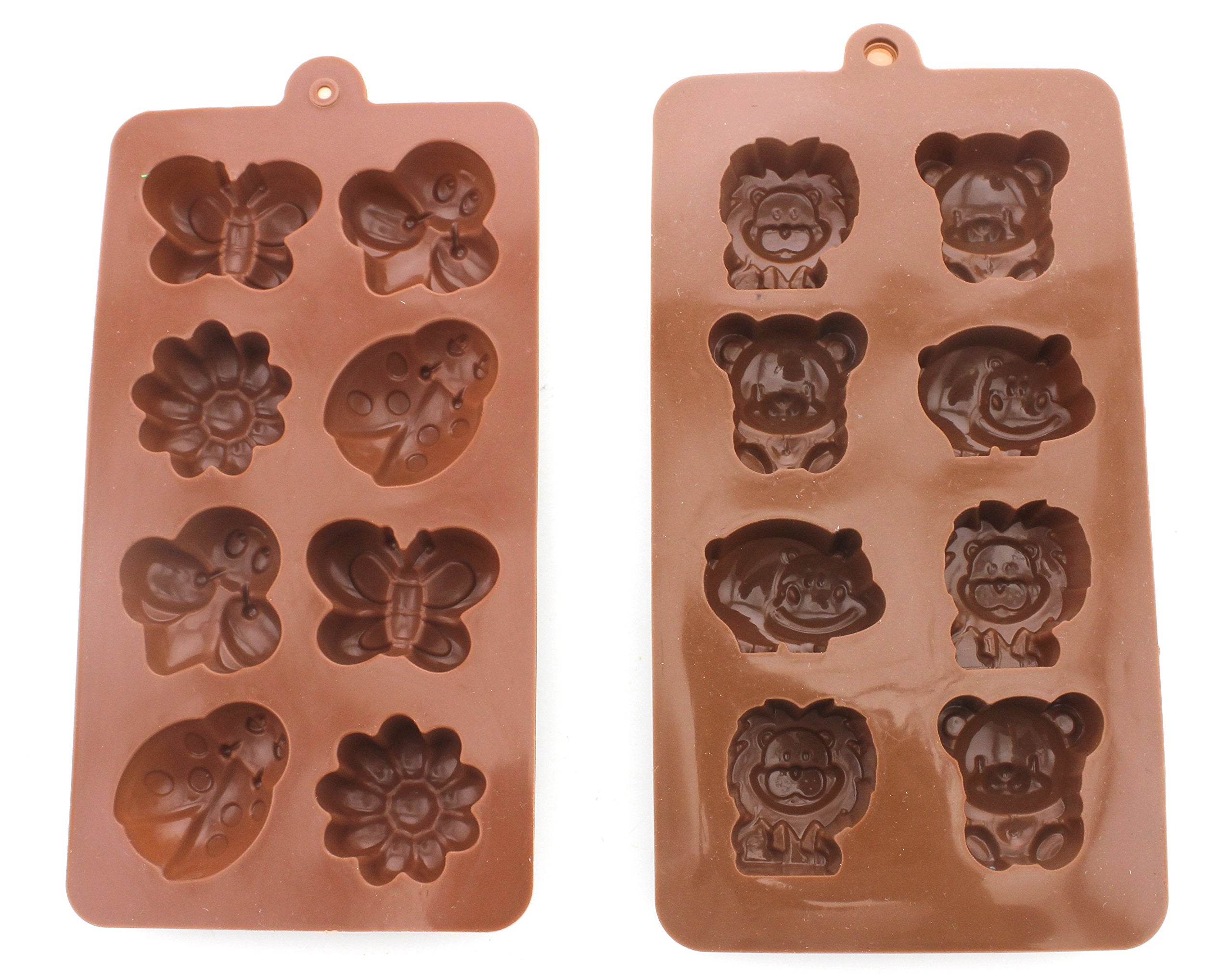 Happy Bear Lion Hippo molds from Forest Cute Theme in silicone