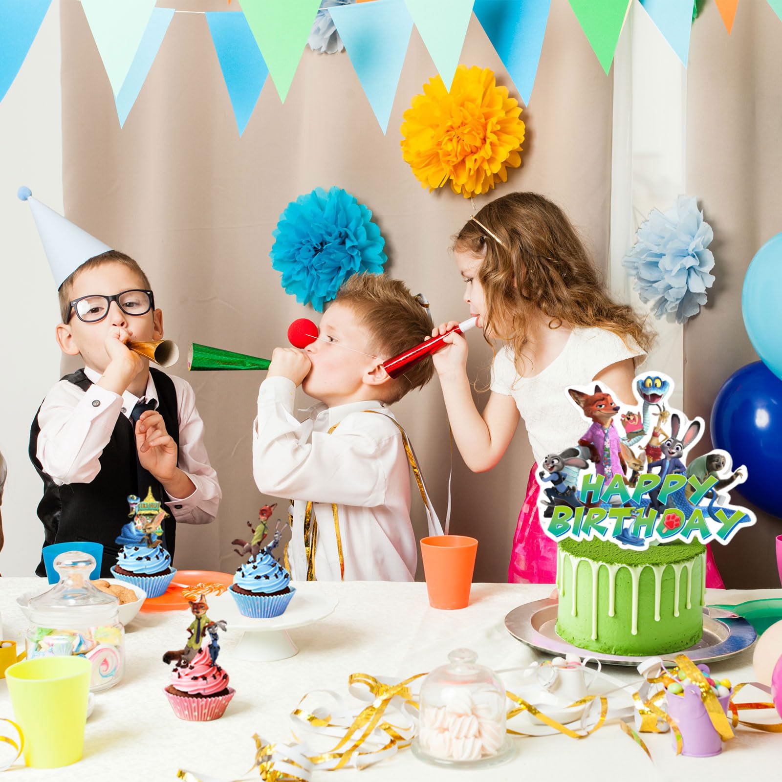 Happy Birthday banner included in the set