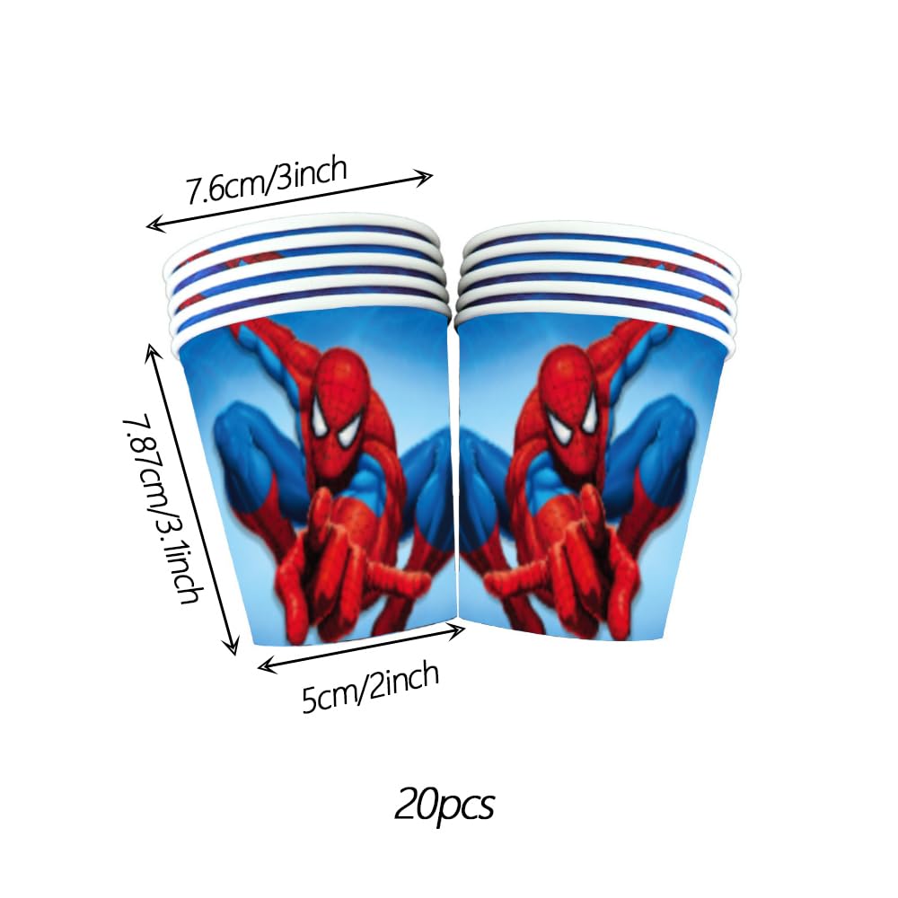 happy birthday banner from 68pcs spidey decorations