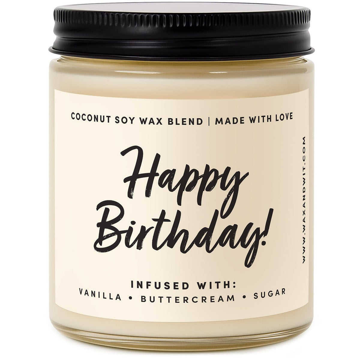 Happy Birthday Candle for Women packaging label