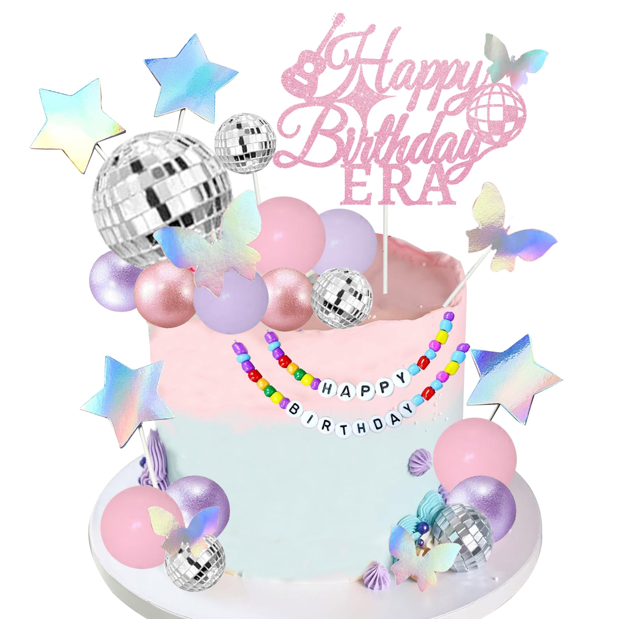 Happy Birthday Era cake topper for girls birthday party