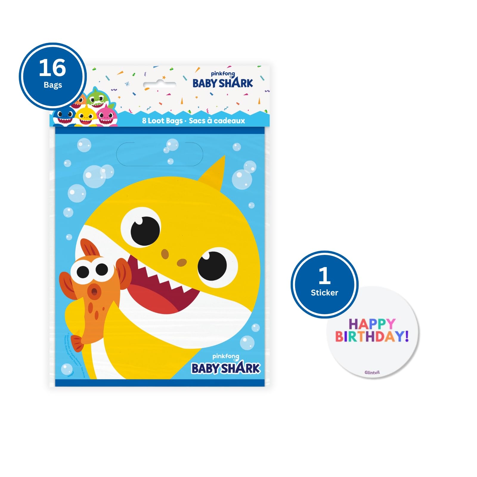 Officially licensed Unique Baby Shark birthday decorations collection