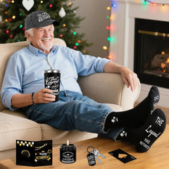 Calming scented candle included in retirement gift set