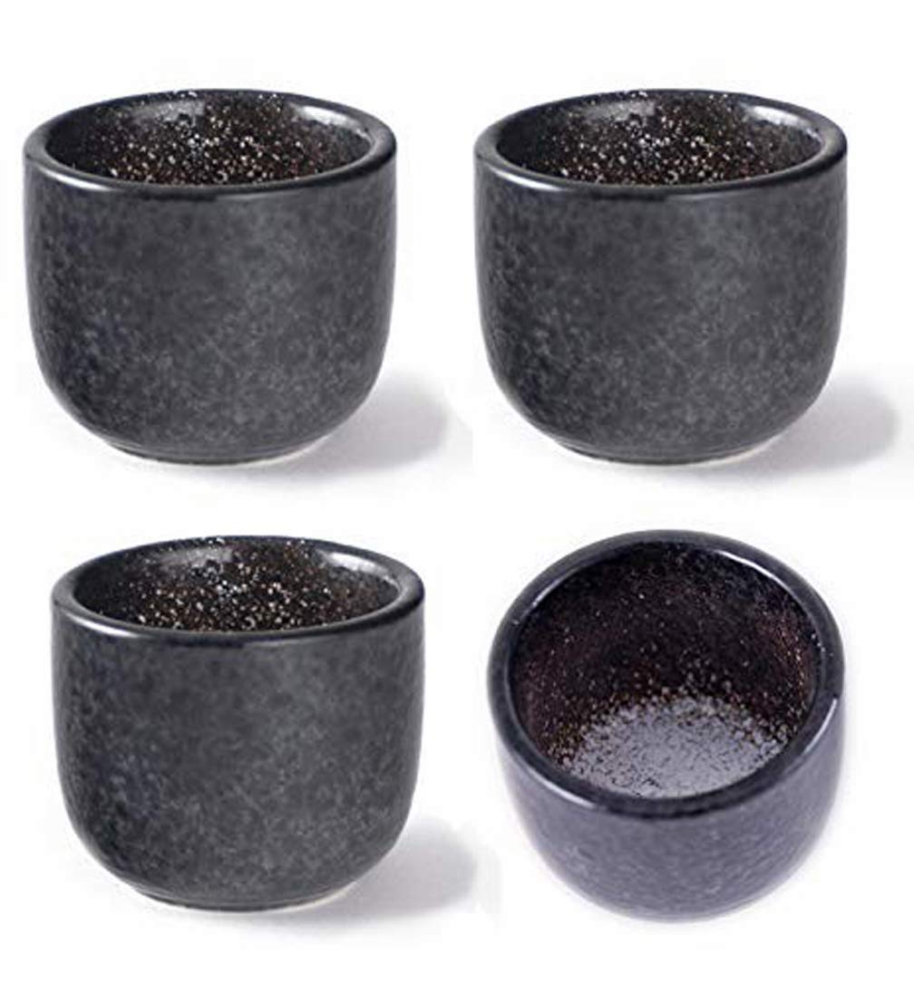 Happy Sales HSSC-MTHK4E set of 4 ceramic sake cups 2 oz each